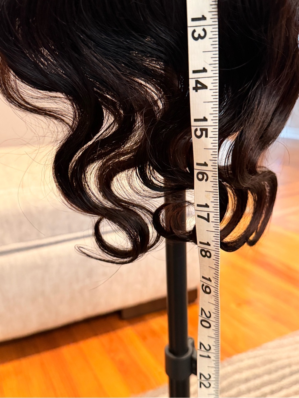 22” Natural Black Body Wave 13x6 HD Lace Front Human Hair Wig #225 - Picture 13 of 17